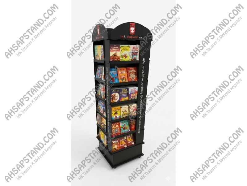 DÖRT YÖNLÜ KİTAP STANDI DÖRT YÖNLÜ KİTAP STANDI