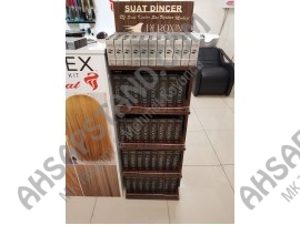 Metal Detaylı Kuaför Teşhir Standı