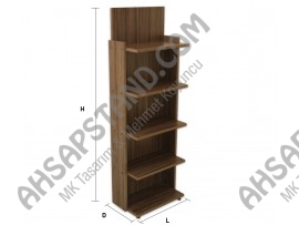 Tek Yönlü Ahşap Stand - TY45