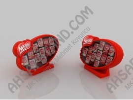 Nestle Logo Tasarımlı KitKat Ball Işıklı (Led'li) Çikolata Standı